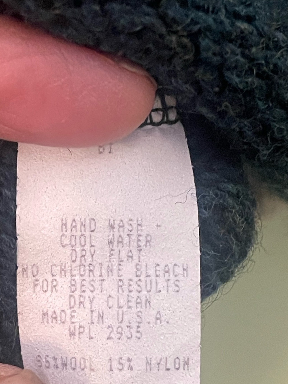 Alps Vintage wool blend crewneck sweater in green. Size medium. GUC made in USA - Picture 4 of 4